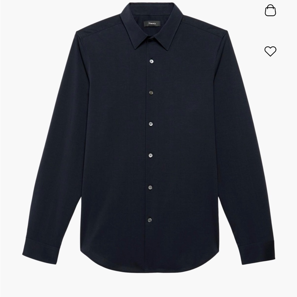 Theory Mens Sylvain Structure Knit Shirt